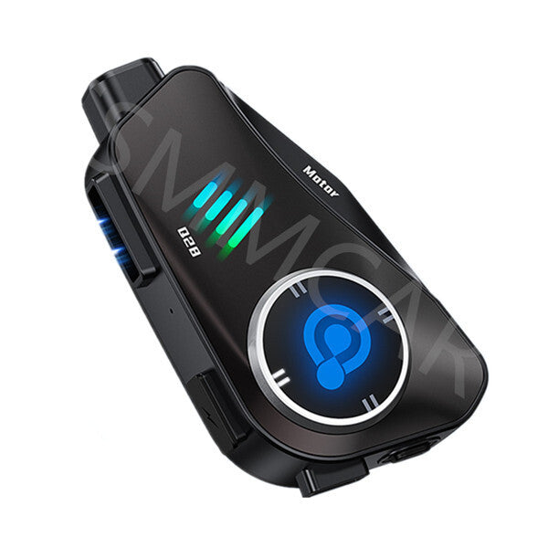 Motorcycle Helmet Bluetooth Headset 1080P Dashcam DVR Music Headphone Waterproof Q