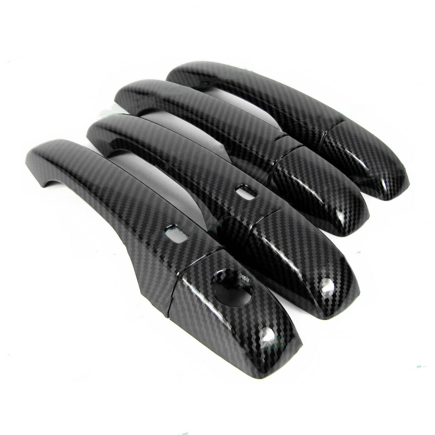 For 11-23 for Chrysler 300 Glossy Carbon Fiber for Smart Door Handle Covers Trims