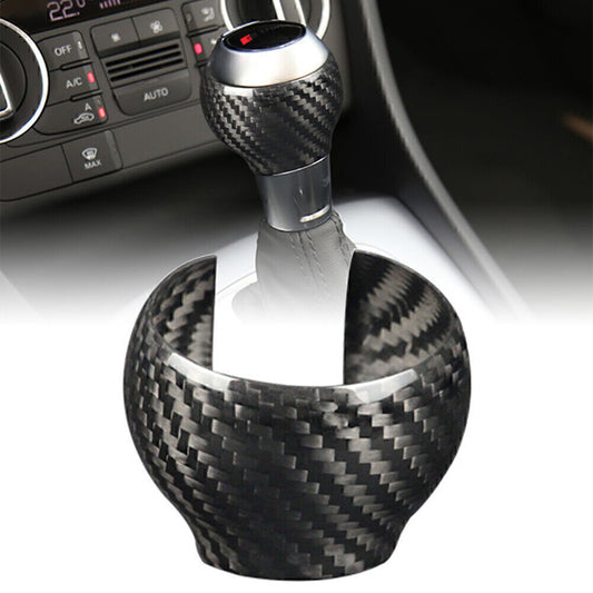 Carbon Fiber Gear Shift Knob Head Cover Trim for 2013-2018 14 15 for Audi Q3 Black