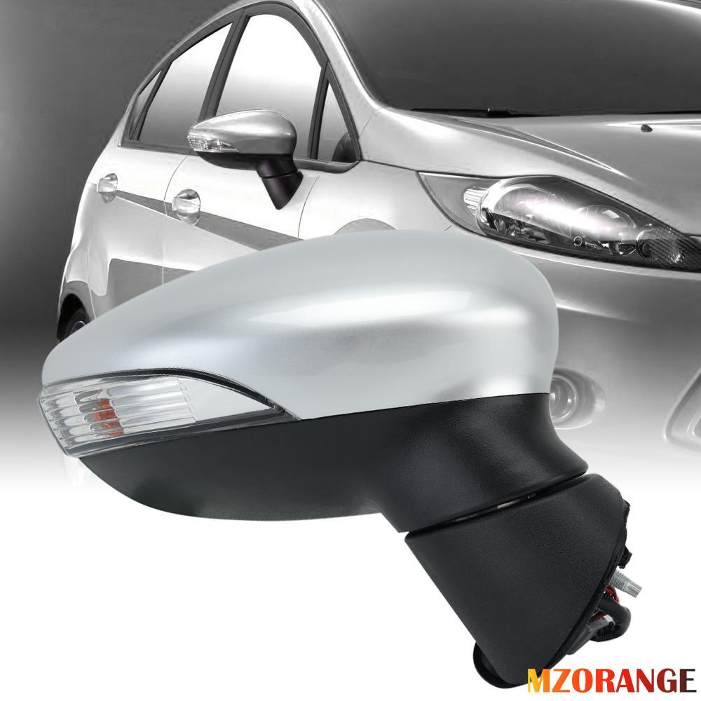 F¨¹r for Ford Fiesta MK7 08-12 Rechts Spiegel Beheizbar Manuell Spiegelglas Silber
