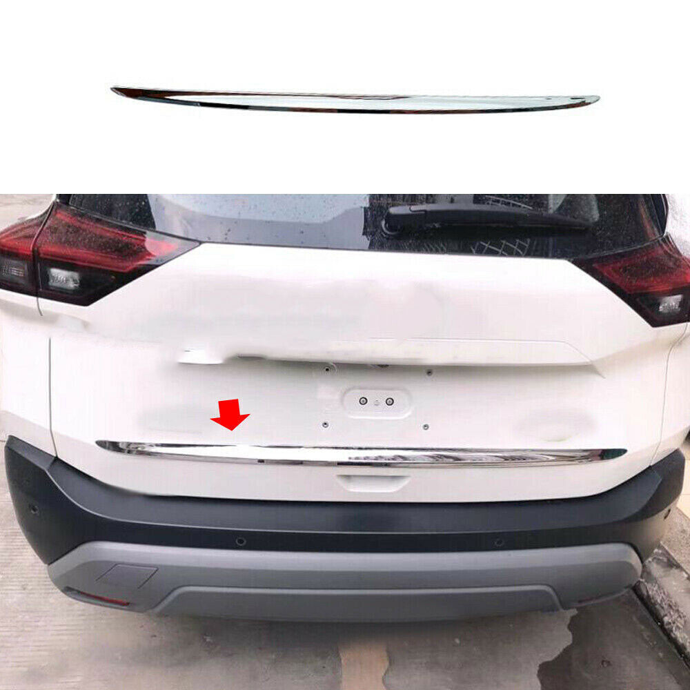for Nissan Rogue 21-2023 ABS Chrome Rear Door Trunk Lid Molding Cover Strip Trim