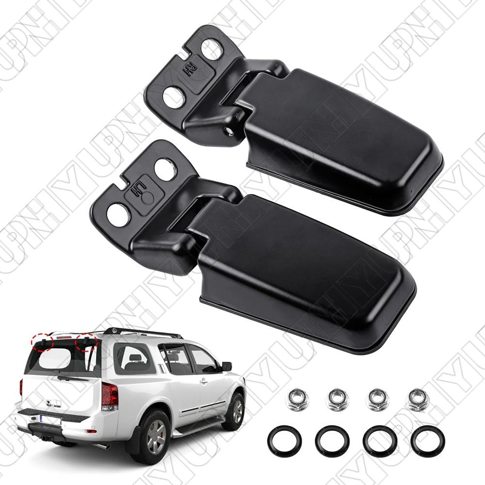 2Pcs Rear Tailgate Window Glass Hinges for Nissan Armada 2005-2015 90321-7S000 Q