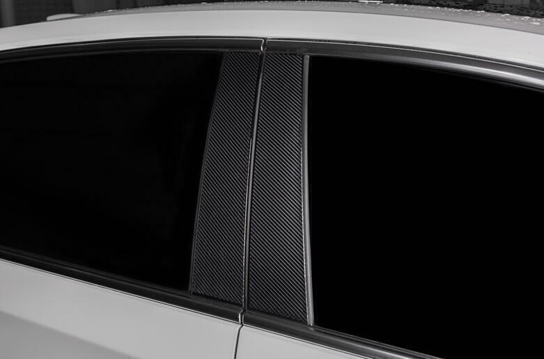 for Cadillac CT6 2016-2020 Carbon Fiber Door Window B,C Pillar Posts Cover Trims
