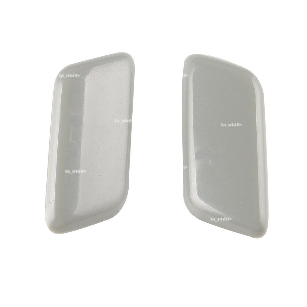 Pair Front Bumper Headlight Washer Jet Nozzle Cover Cap for Mitsubishi Montero Q