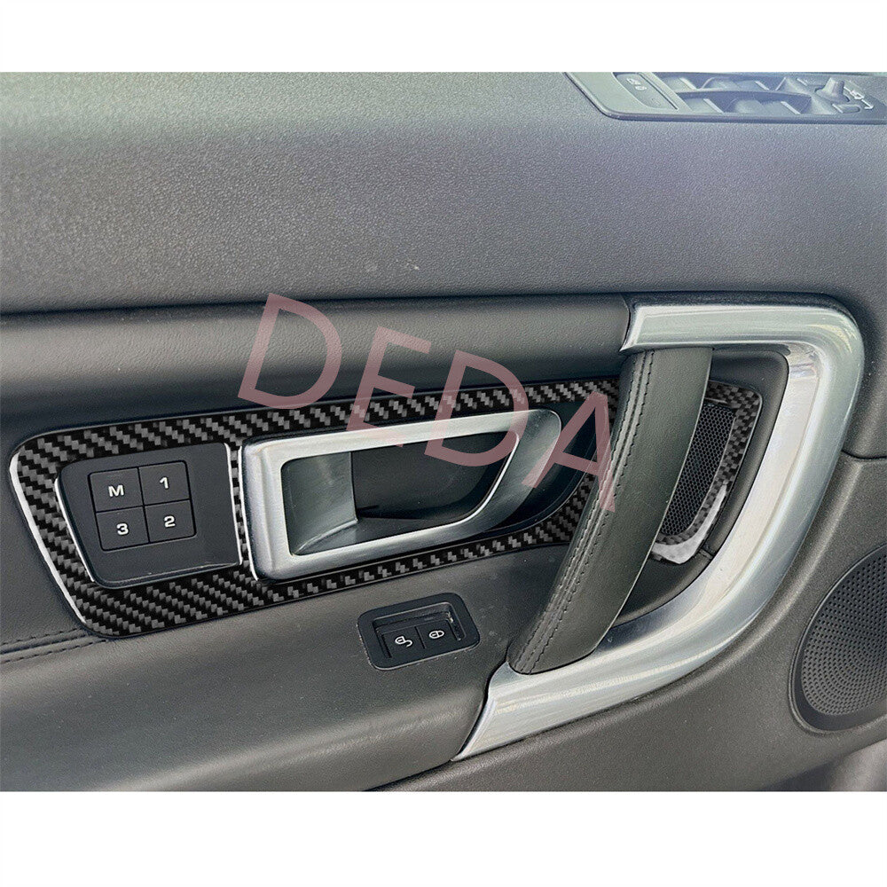Carbon Fiber Inner Front Door Handle Trim for Land Rover Discovery Sport 2015-19