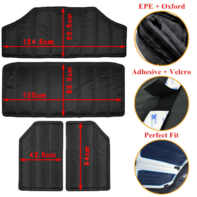 for Jeep for Wrangler Rear Window & Roof Heat Insulation Sound Deadener Cotton Kits