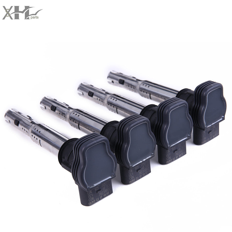 4x Ignition Coil for VW for Golf for Jetta for Passat Beetle CC Eos for Audi for A4 for A5 TT Q5 2.0T
