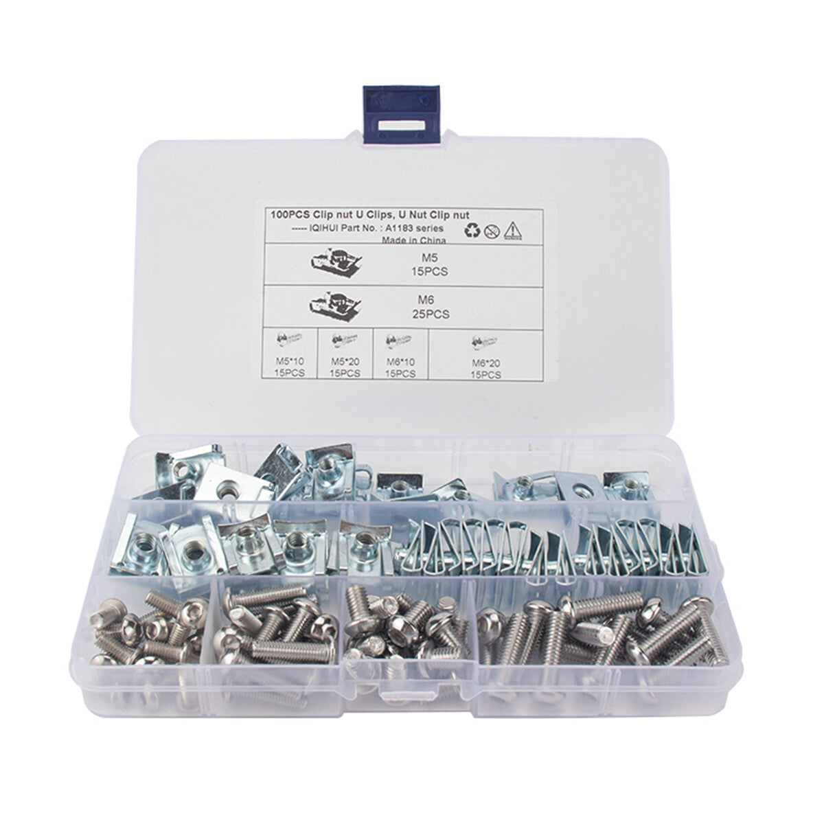 Speed Fasteners U Nuts Self Tapping Screw Spire U Clips Interior Trim 100pcs