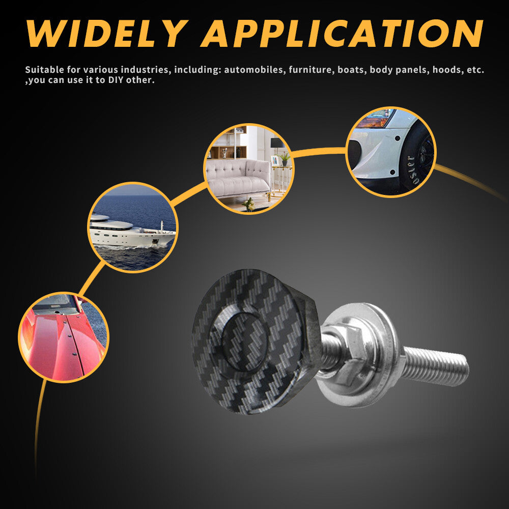 2 Carbon fiber quick-release button cap, pin cap, lock clip, anti-collision lock - n