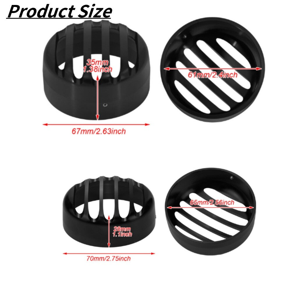 A pair of front turn signal grill covers fit for Harley -Davison Sportster XL 1992 - 2015 - n
