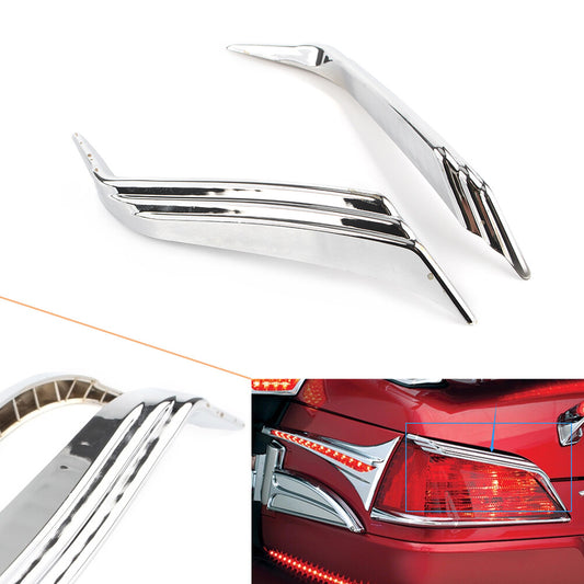 Chrome Rear Lamp Taillight Cover Trim for Honda Goldwing 1800 2012-2017 16 15 14 Q