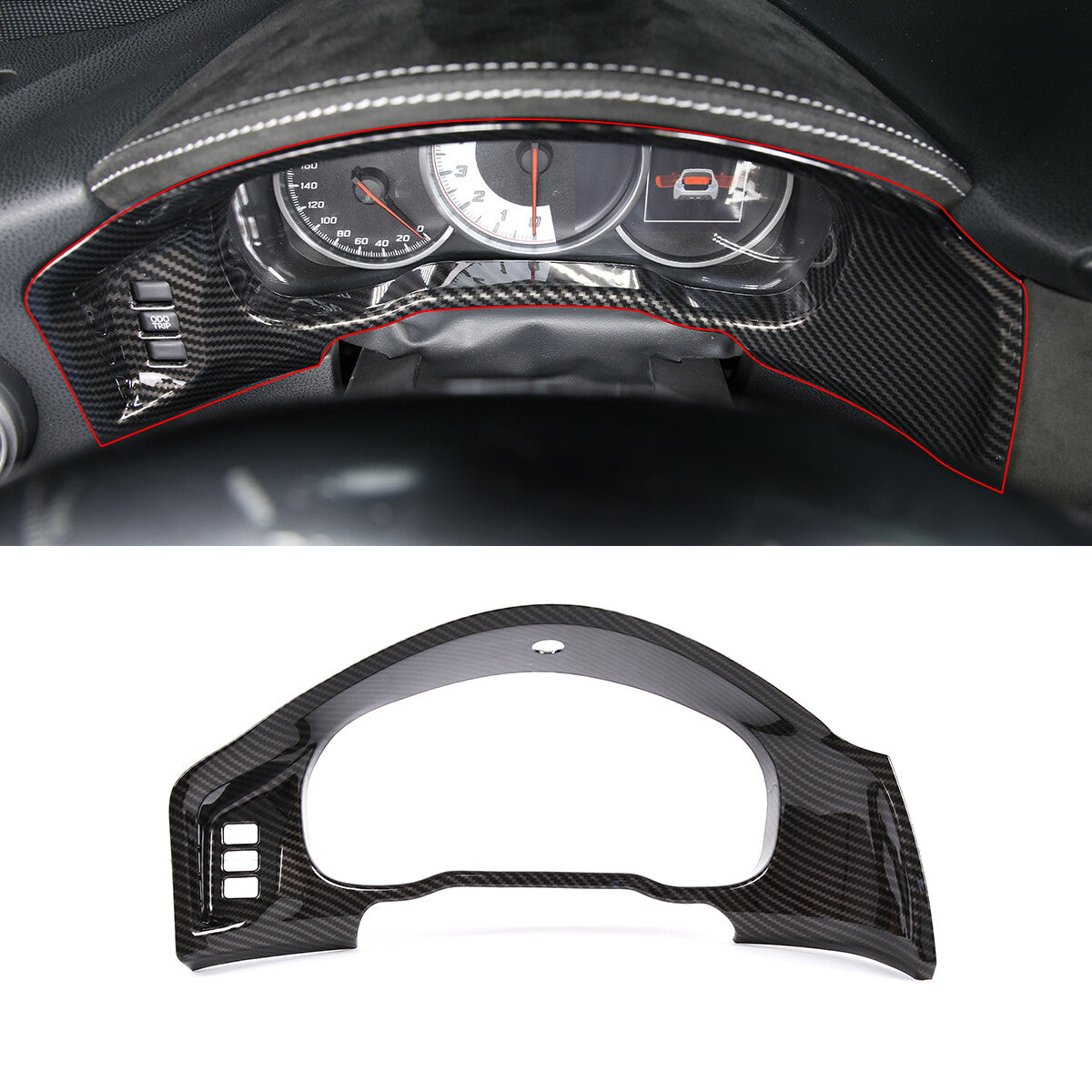 2-Piece Matte Black Exterior Mirror Trim Protectors for Tacoma 2015-2022- v