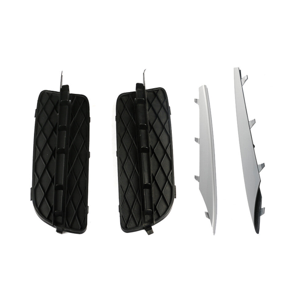 2 Set Front Lower Bumper Grille CoverMolding Trim Left  Right for BMW E70 for X5 Q