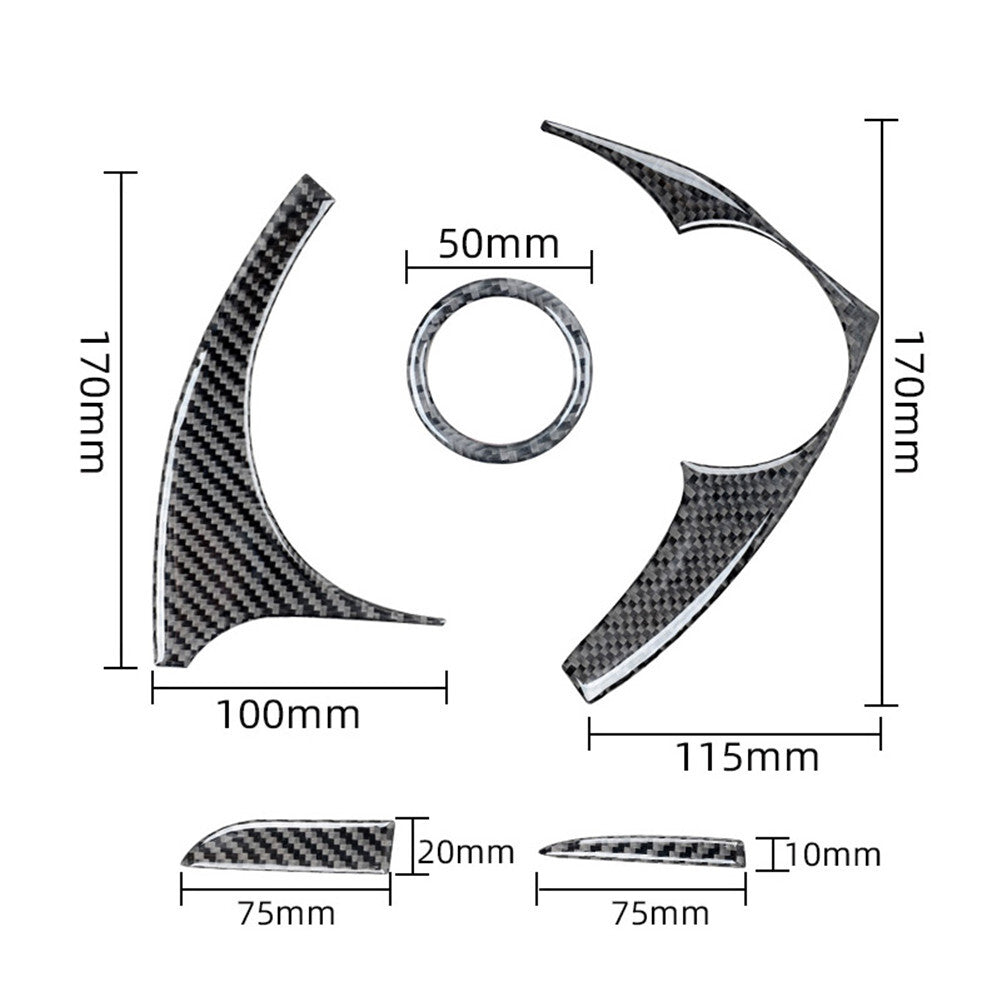 for Co -pilot Dashboard Trim Strip Cover Carbon Fiber for Chevy Impala 2014-2020 v
