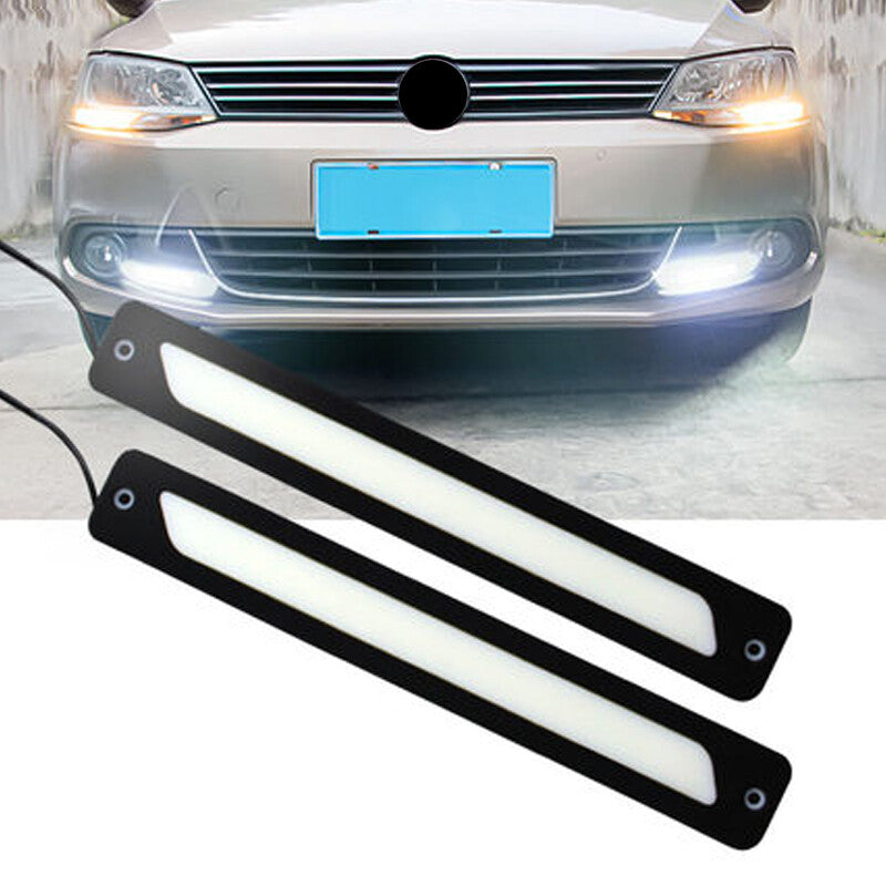 White DRL LED Car Daytime Running Lights, Driving Light Bulbs, Daylight Strips, Fog Lights - n