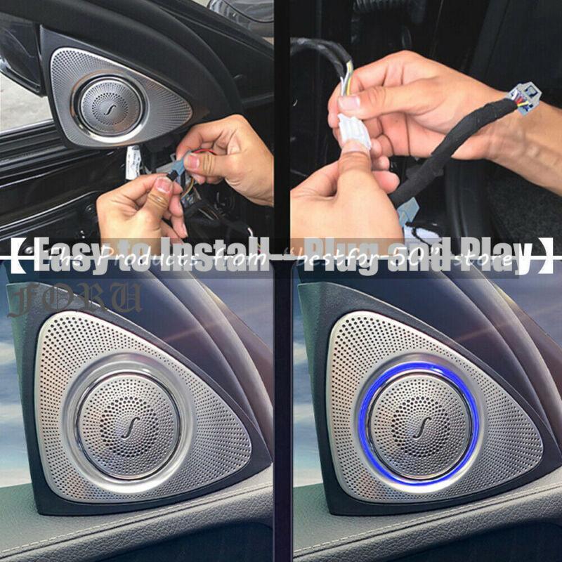 for Benz Car W222 S550 2x Rotating Speaker Lighting Interior Decoration LED