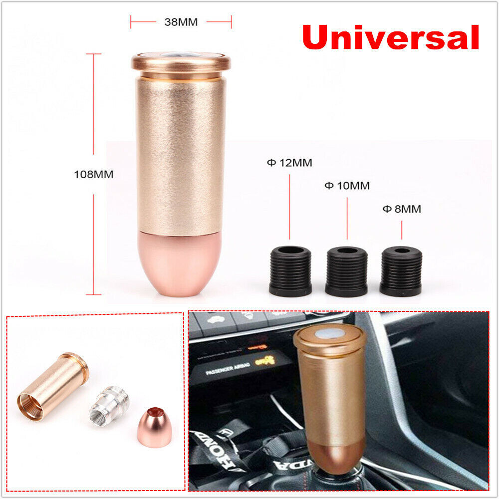 Car and truck shift knife with adapter M10x1.5 M8x1.25 M12x1.25 brass universal - n