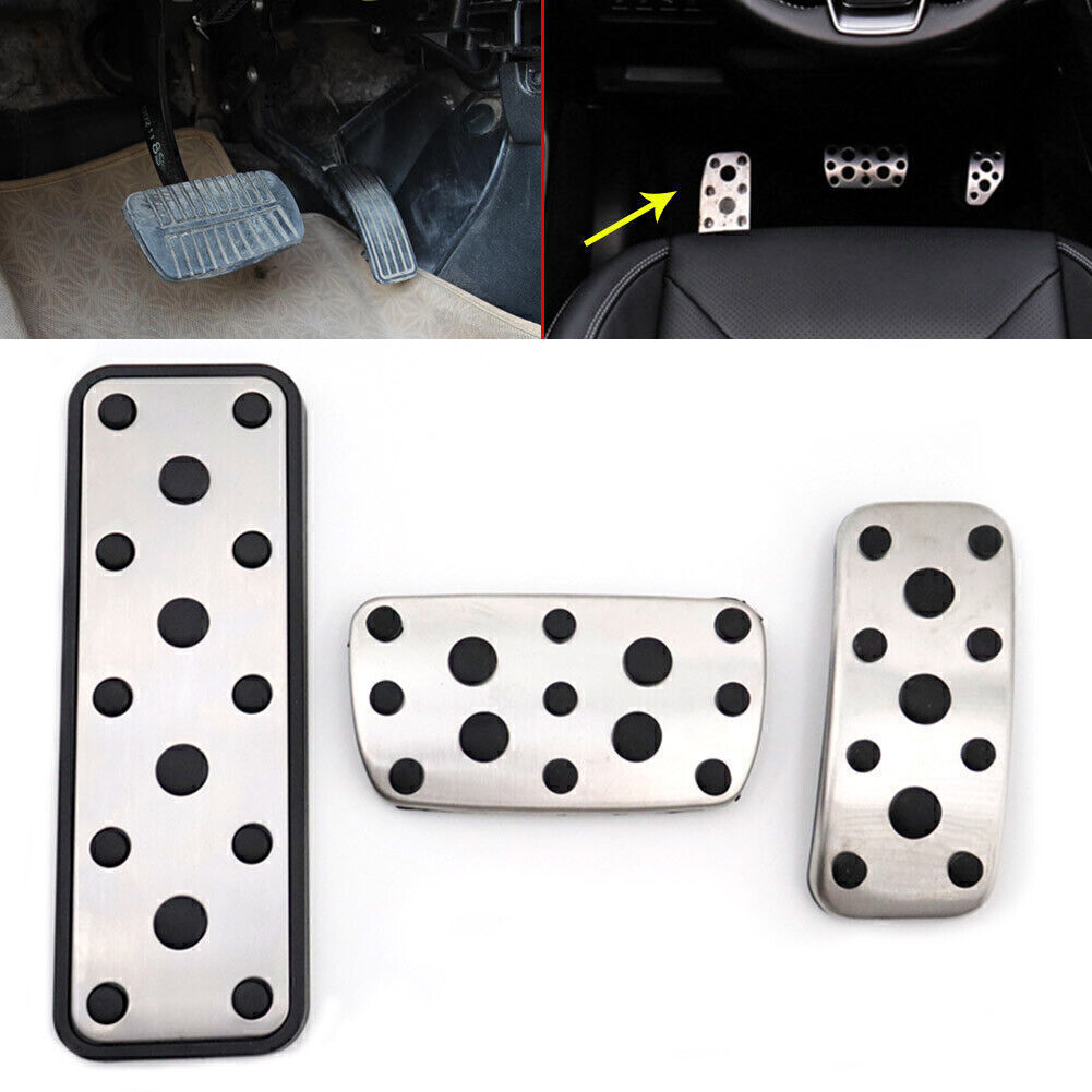 3X Foot Gas Brake Pedals Cover Fit for Subaru Legacy Outback Impreza Fitester 06-18