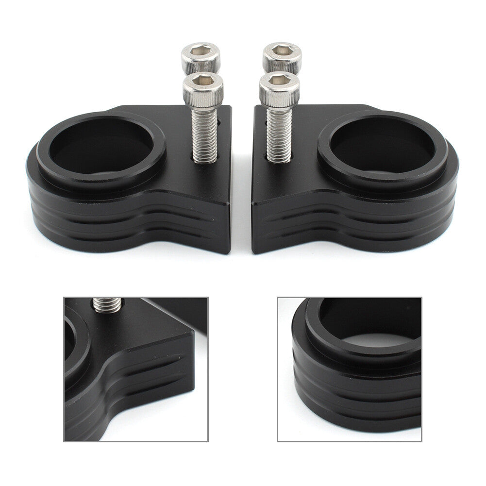 for Kawasaki ZZ-R600 1990-2007 2x Motorcycle HandleBar Riser Lift Clamp Adapters Q