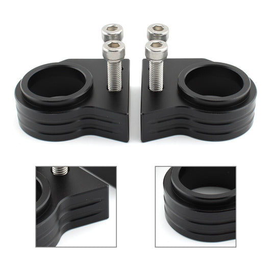 for Kawasaki ZZ-R600 1990-2007 2x Motorcycle HandleBar Riser Lift Clamp Adapters Q