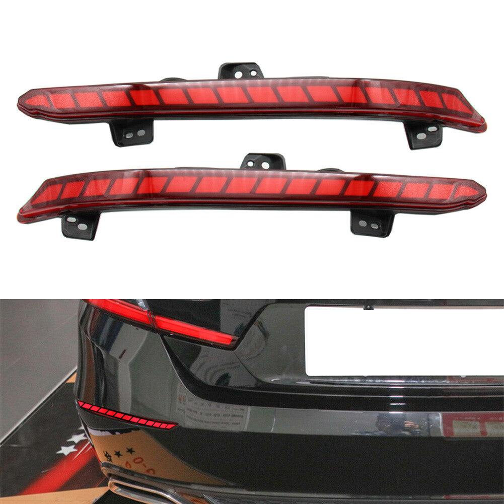 Rear Bumper Lamp LED Reflector Tail Brake Light for Honda Accord 2018-2021