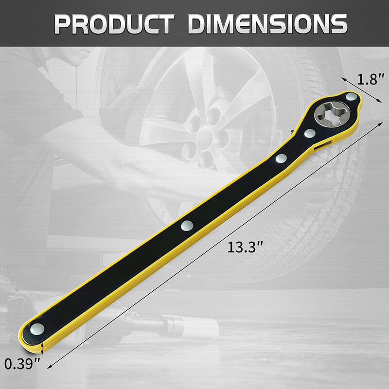 Labor-saving Car Jack Ratchet Wrench Scissor Tire Wheel Handle Repair Tool