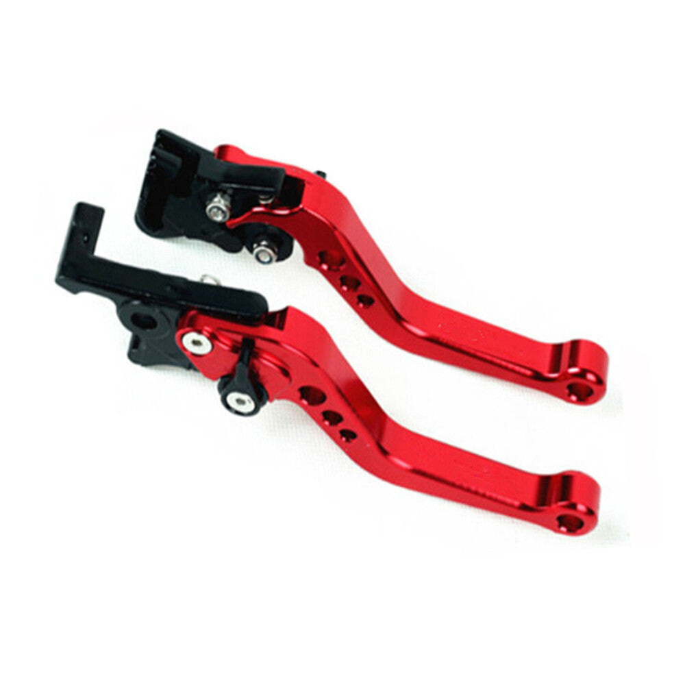 2Pcs/Set Motorcycle Brake & Clutch Lever Red For GY6 v