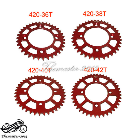 Aluminum Rear Sprocket 420-36T 38T 40T 42T for Honda CRF110 CR60R CR80R CRF70F Q