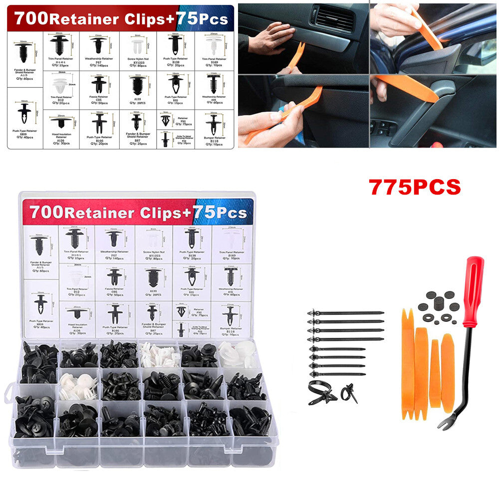 775-piece body trim panel fastener molding kit - n