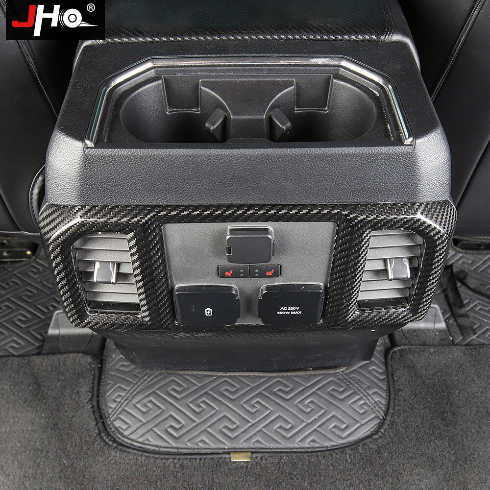 Molded Carbon Fiber Rear Air Vent Outlet Cover Trim for Ford F150 /LTD