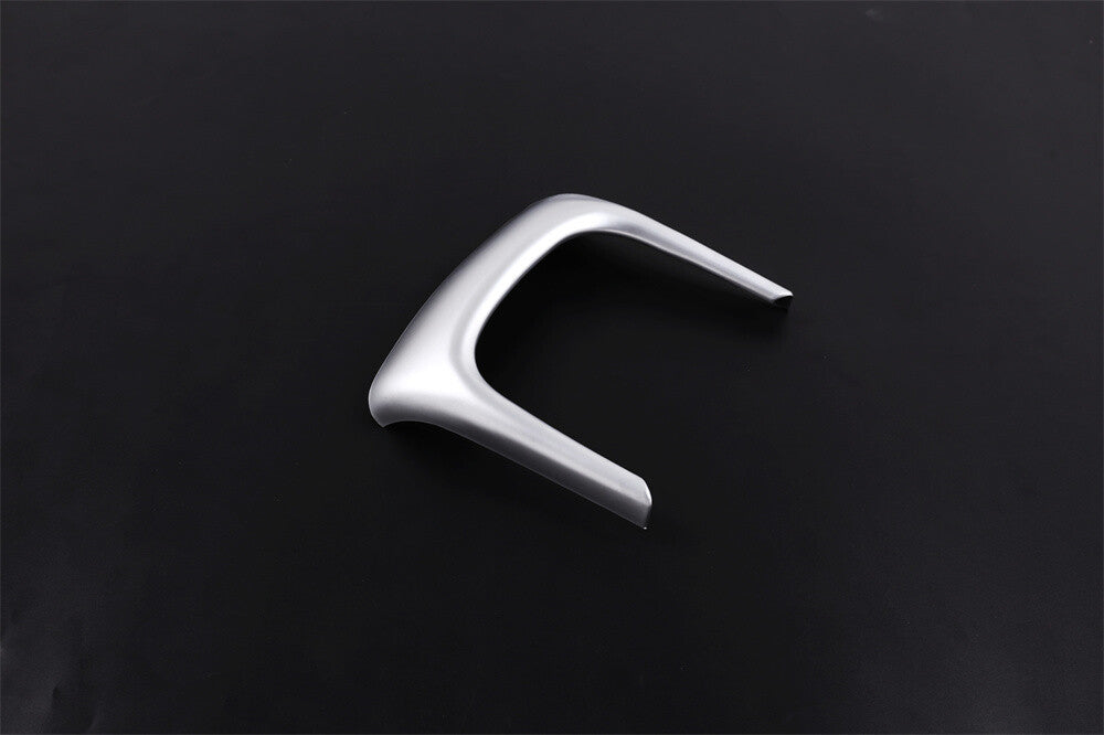 Silver ABS Armrest Box Rear U-shaped Cover for BMW X1 F48 2016-22 X2 F47 2018-22