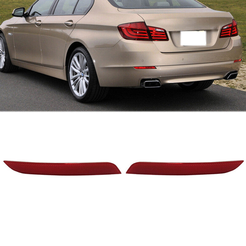 Pair Rear Brake Light Reflector Light for BMW 5 Series F10 F18 Sedan 2010-2013