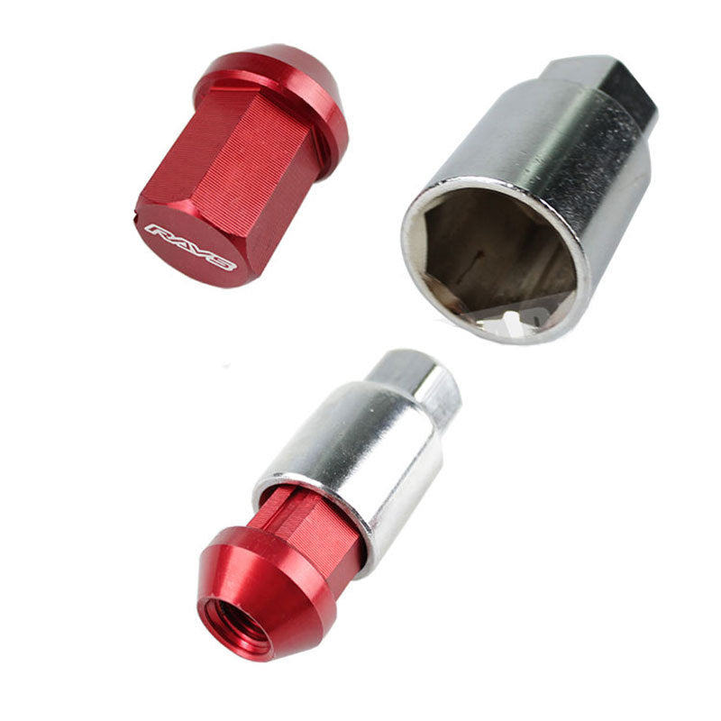 Silver 35mm Close End 12mmX1.25 Racing Wheel Lug Nuts for Subar, Suzuk, Nisan Q