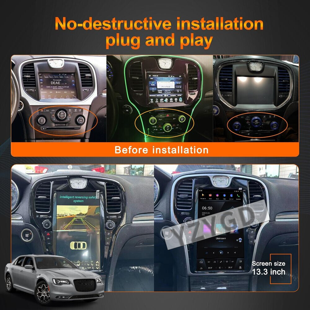 for Chrysler 300C 300S 2011-2019 Car Radio Carplay 2Din Stereo Receiver Screen