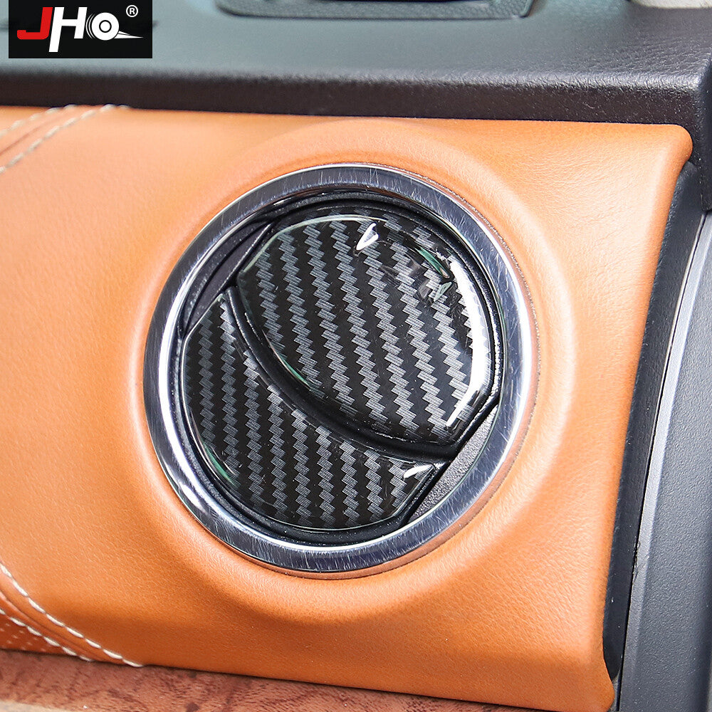 Carbon Fiber Car Air Conditioner Outlet Cover Trim Fit for Toyota Tundra 14-20