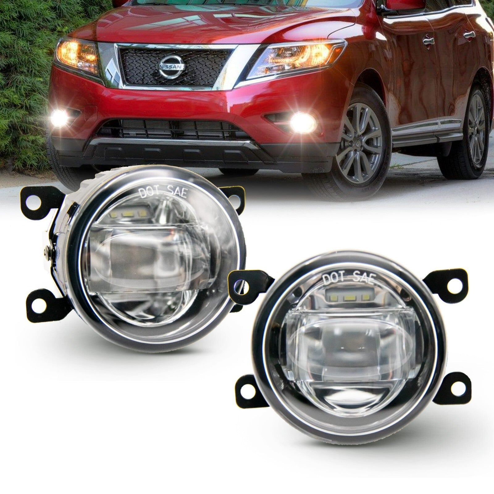 LED fog lights for Xterra Frontier Sentra Pathfinder for Explorer Festival - v