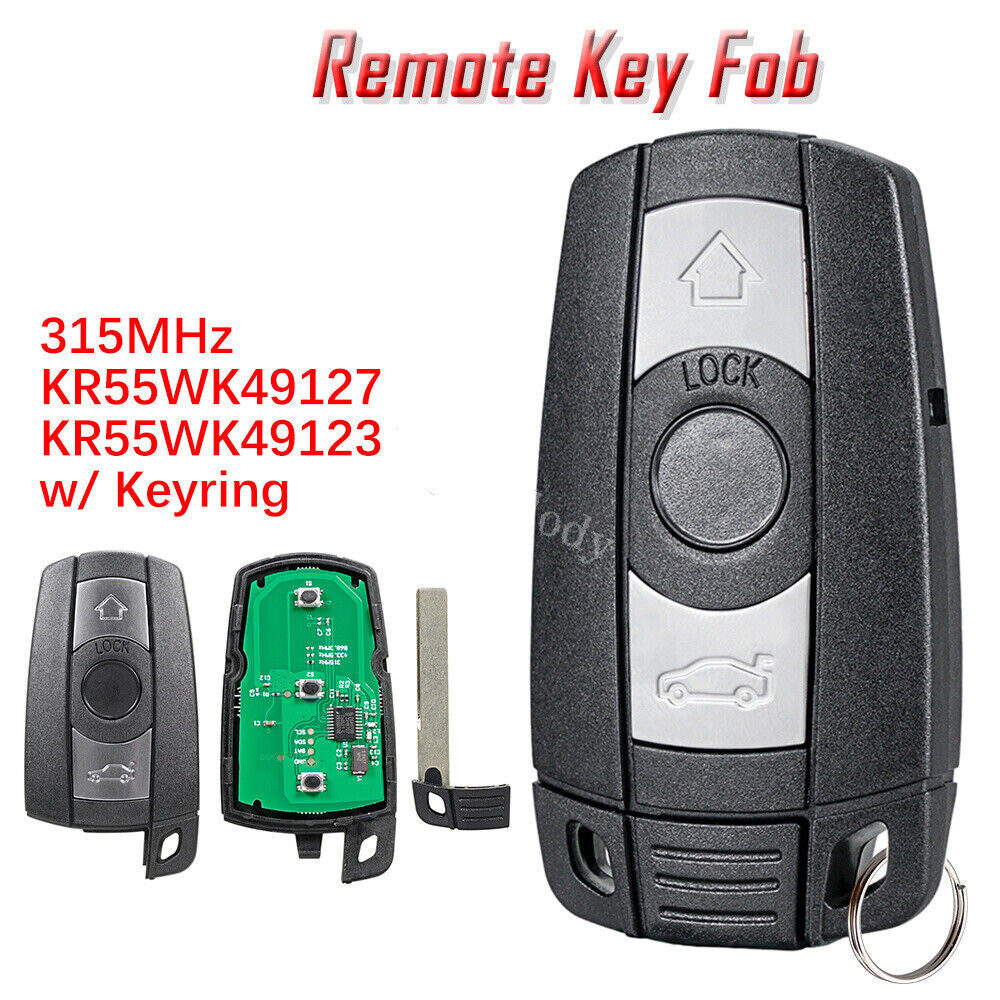 Suitable for BMW 5 Series 535i 535xi 550i 550xi 3-Button Remote Entry Keychain KR55WK49127