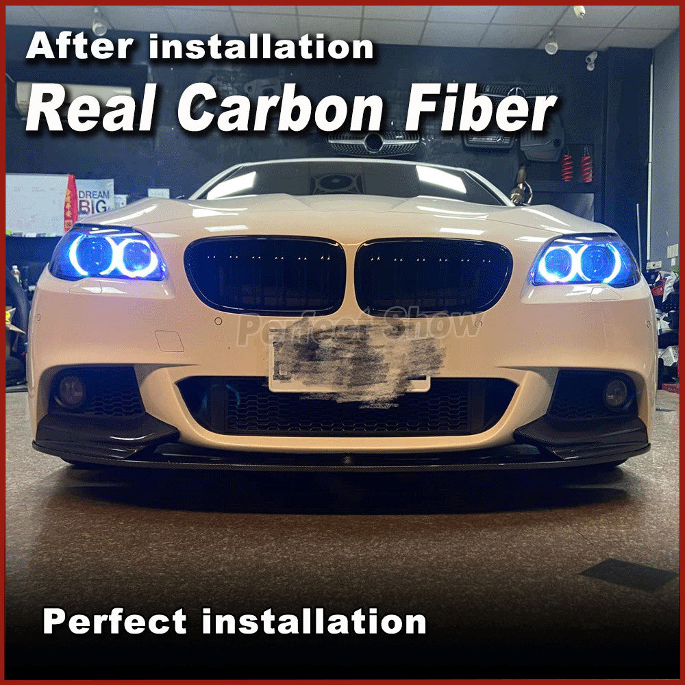 Fit for BMW 5 Series F10 528i 530i 535i M sport 2013-16 Carbon Front Lip Spoiler