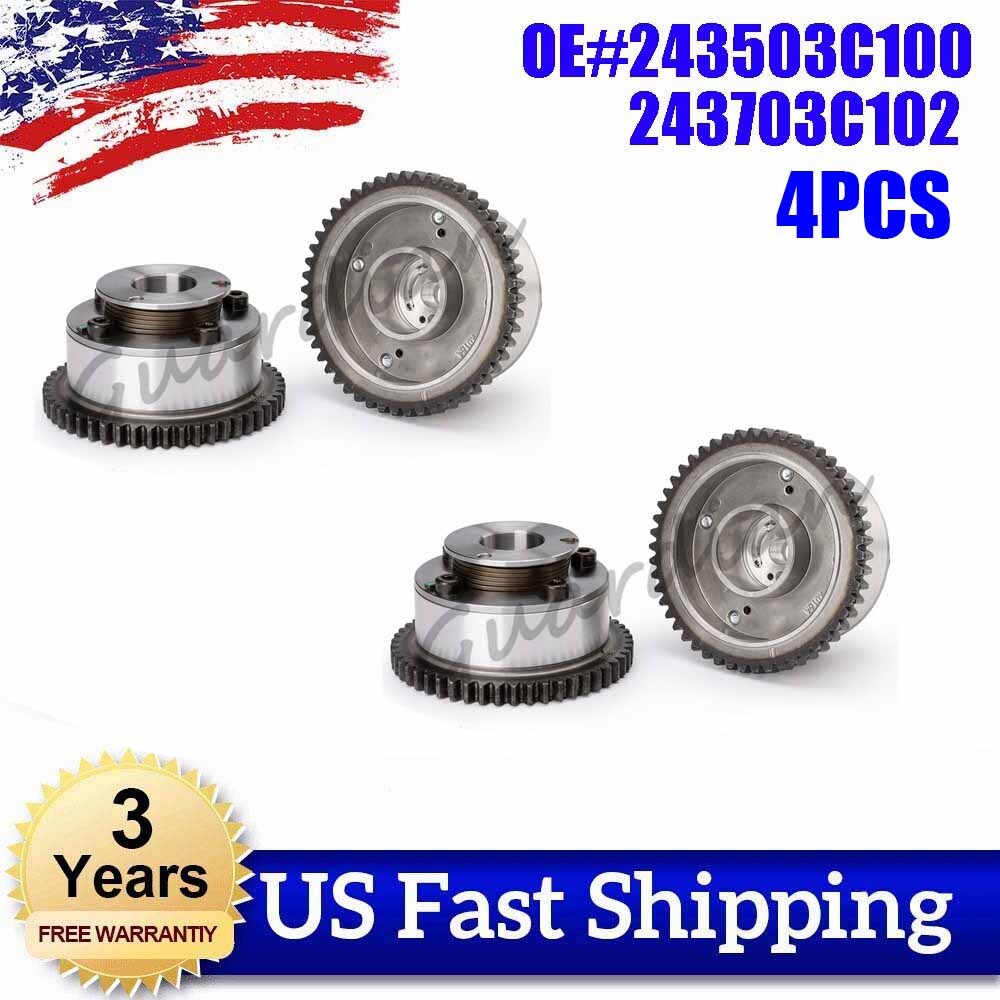 4x Timing Camshaft Gear CVVT 243503C100 243703C102 for Hyundai Azera for Kia Sedona