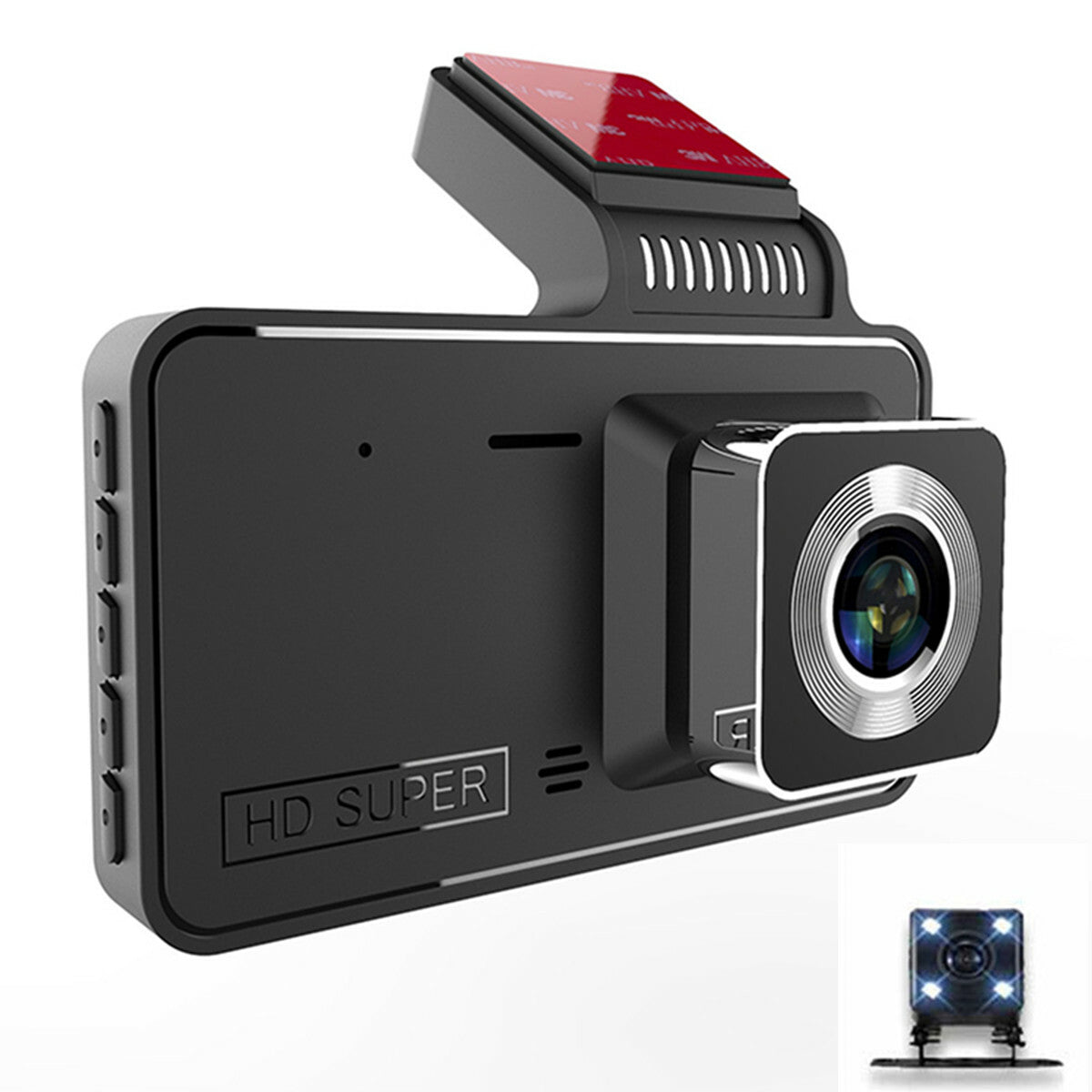 4in HD Dash Cam Car DVR Front Rear Camera Night Vision G-sensor 170¡ã Wide-angle