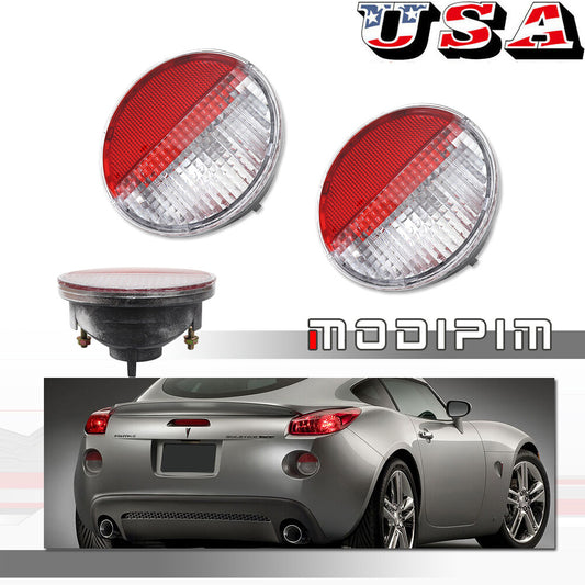 Transparent Red Lens Side Reverse Backup Lights Pair for 02-09 Envoy 06-09 Solstice- v