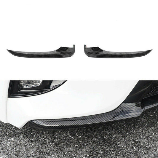 for Toyota for Camry XE XSE 2018-2020 Carbon Look Front Bumper Lip Corner Cover Trim