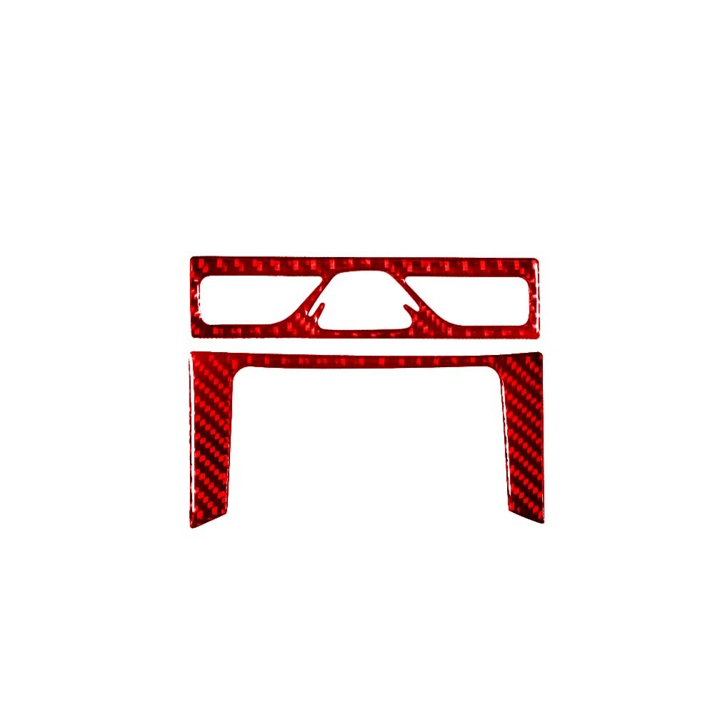 Red for Seat Button Frame Trim Type B Cover Carbon Fiber for Chevy Impala 2014-2020