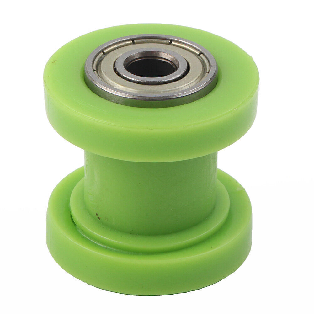 For Motorcycle 8mm Green Chain Roller Slider Tensioner Guide Pulley Dirt Pit