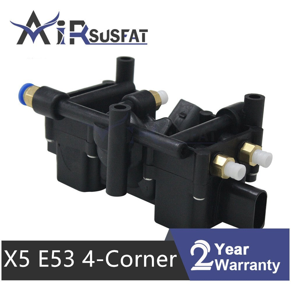 for Rolls-Royce RR1 RR2 for BMW X5 E53 4-Corner Air Suspension Solenoid Valve Block
