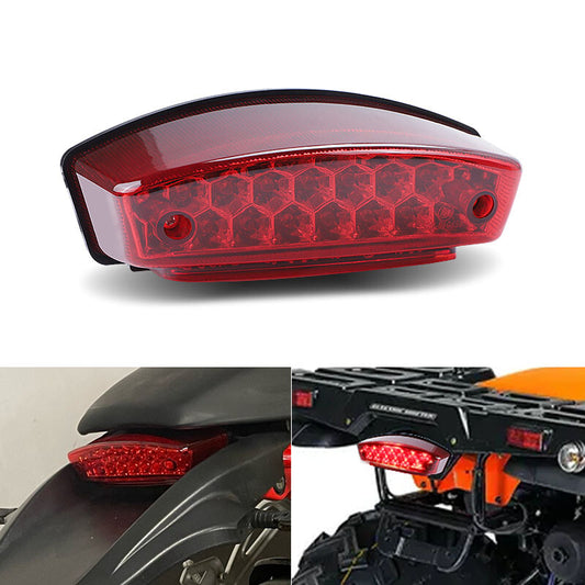 Universal Motorcycle LED License Plate Running Integrated Tail Brake Stop Light