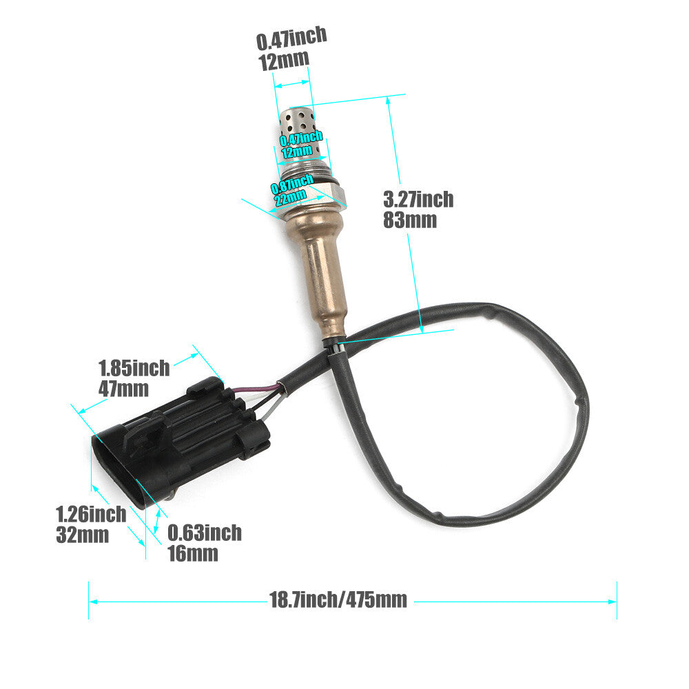 1x 1000 800 700 500 O2 sensor oxygen suitable for EFI UTV HiSUN MASSIMO Bennche MSU/HS/YS Q