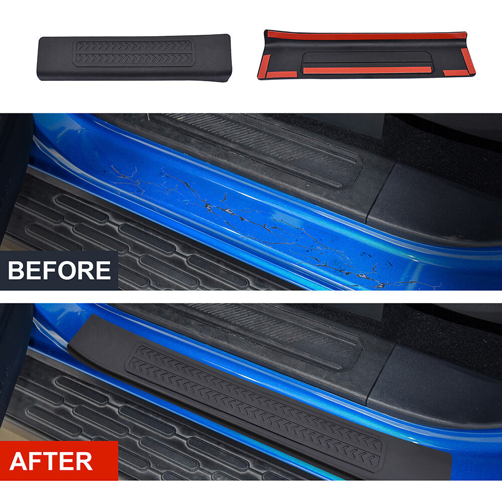 Rubber door and window trim panels for Mustang 2021-2024 edge entry cover accessories - n
