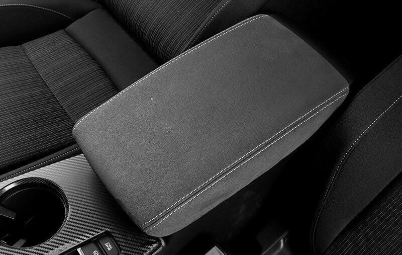for Honda for Civic 11th 2022-23 Gray Suede Central Console Armrest Box Holster Trim