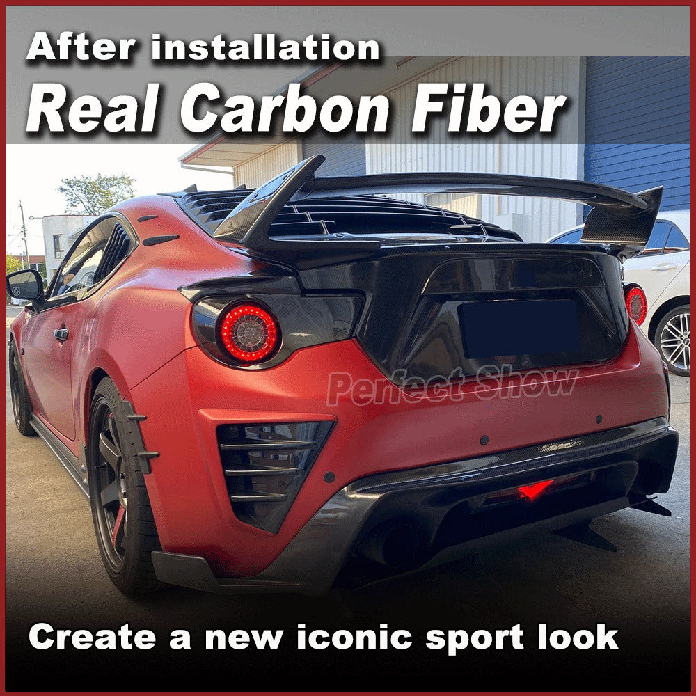 for Toyota GT86 for Subaru BRZ Coupe 2013-21 REAL CARBON Rear Trunk Spoiler Wing Lip